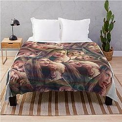Girl Interrupted Art Throw Blanket