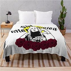 Girl Interrupted Aesthetic Art Throw Blanket
