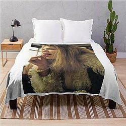 Lisa Girl Interrupted Throw Blanket