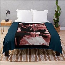 Girl Interrupted Vintage Art Throw Blanket