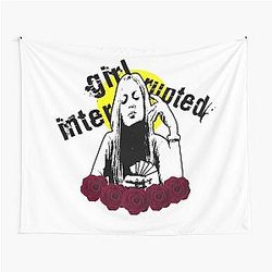 Girl Interrupted in an Aesthetic Art Tapestry