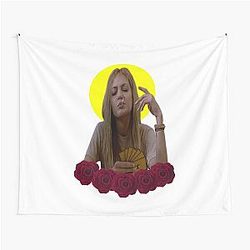 Girl Interrupted Art Tapestry
