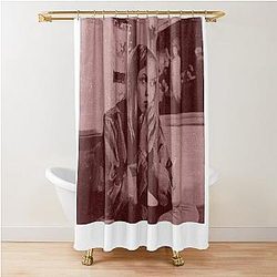 Girl Interrupted Pop Art Shower Curtain