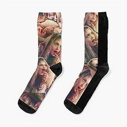 Girl Interrupted Aesthetic Art Socks