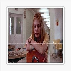 Girl Interrupted Art Aesthetic Sticker