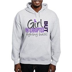 Girl Interrupted Hodgkin's Lymphoma Men's Light Regular Fit Hooded Sweatshirt