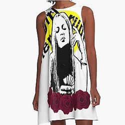 Girl Interrupted A-line Dress with an aesthetic