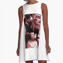 Girl Interrupted Vintage Art A Line Dress