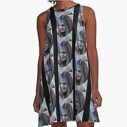 Girl Interrupted Aesthetic Art A-Line Dress