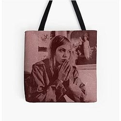 Girl Interrupted Pop Art All Over Print Tote Bag