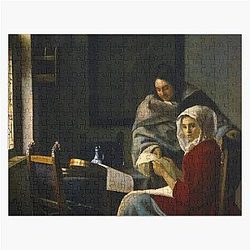 Johannes Vermeer Girl Interrupted at Her Music Puzzle