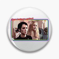 Girl Interrupted Pop Art Pin