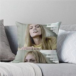 Girl Interrupted Throw Pillow