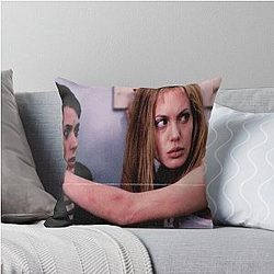 Girl Interrupted Aesthetic Art Throw Pillow