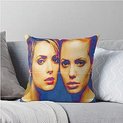 Girl Interrupted Aesthetic Art Throw Pillow