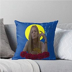 Girl Interrupted Art Throw Pillow