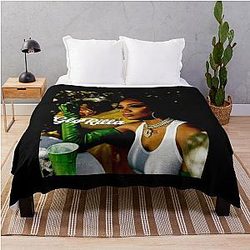 Glorilla Boss Throw Blanket