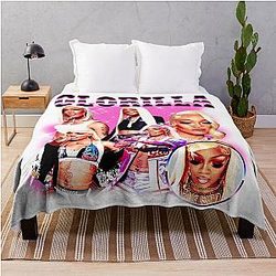 Vintage Style Glorilla Throw Blanket