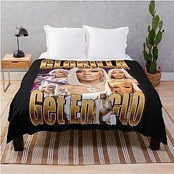 Glorilla Get Em Retro Throw Blanket