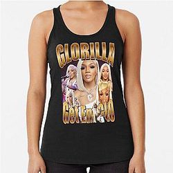 Glorilla Get Em Retro Racerback Tank Top