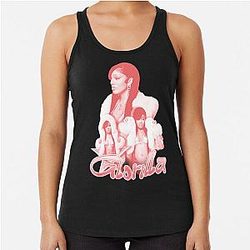 Sepia Glorilla Pinky Girl Racerback Tank Top