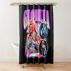 Retro Style Glorilla Shower Curtain