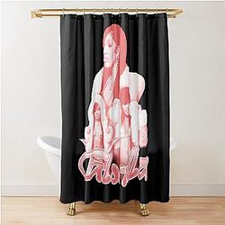 Sepia Glorilla Pinky Girl Shower Curtain