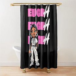 Glorilla Cartoon Girl Rap Design Shower Curtain