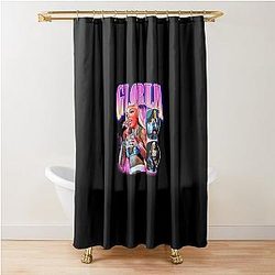 Retro Glorilla Classic T-Shirt Shower Curtain