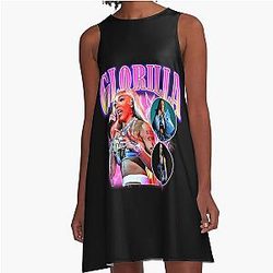 Retro Style A-Line Dress