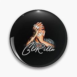 Silhouette Face Glorilla Pin