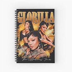 Glorilla The Tour Poster Tribute Spiral Notebook