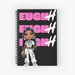 Glorilla Cartoon Girl Rap Spiral Notebook