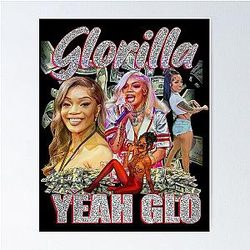 Glorilla Big Glo Vintage Poster