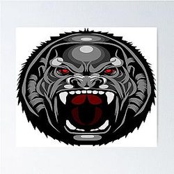 Evil Gorilla Poster