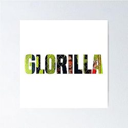 Glorilla music album art typography poster