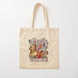 The Blingin' Big Girly Gator Vintage Cotton Tote Bag