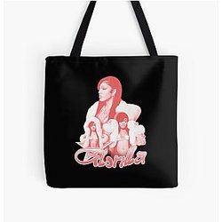 sepia Glorilla Pinky Girl All Over Print Tote Bag