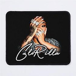 Silhouette Face Glorilla Mouse Pad