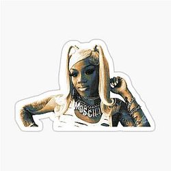 Glorilla Rapper - Rap Aesthetic Stickers