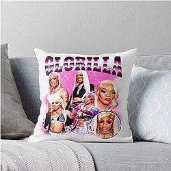 Vintafe Style Glorilla Throw Pillow