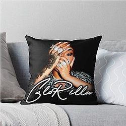 Glorilla Silhouette Throw Pillow