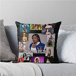 Glorilla Graphic Throw Pillow