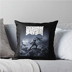 Goblin Slayer DOOM Homage Throw Pillow