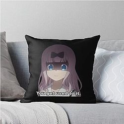Chika Fujiwara Kaguya Shinomiya Goblin Slayer Crossover Throw Pillow