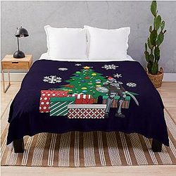 Goblin Slayer Around the Christmas Tree Throw Blanket
