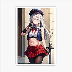 Alisa Ilinichina Amiella - God Eater Fan Art Sticker