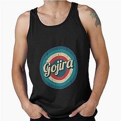 Circle Retro Gojira For Music Lovers Gift Heavy Metal Fan Tank Top