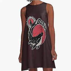 Gojira Band Flowers Guitar For Men Gift Metal A-Line Dress
