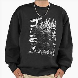 Gojira Millennium Godzilla 2000 minus 1 shin b&w Premium Oversized Sweatshirt